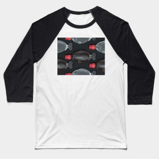 Sushi Fish Soya Sauce Pattern Baseball T-Shirt